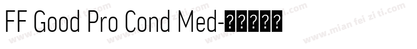 FF Good Pro Cond Med字体转换
